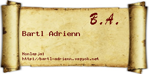 Bartl Adrienn névjegykártya